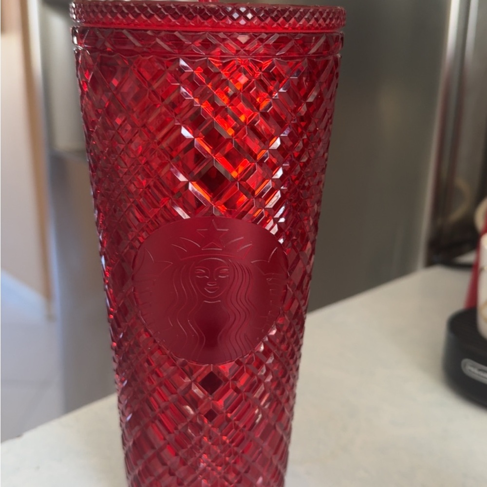 Starbucks Red Diamond-Cut Tumbler